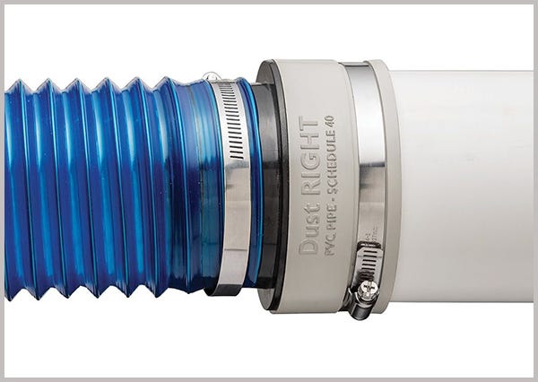 PVC dust hose coupler