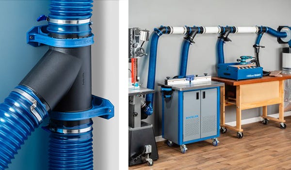 dust hose Y fitting