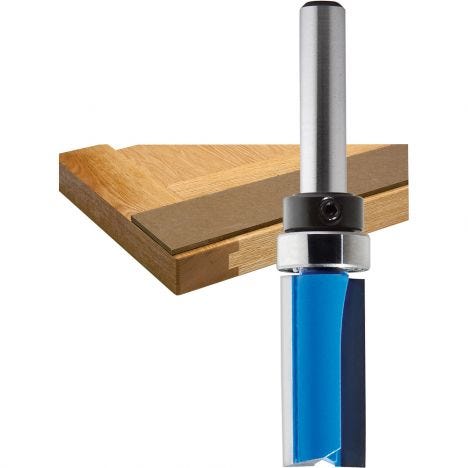 top-bearing straight router bit