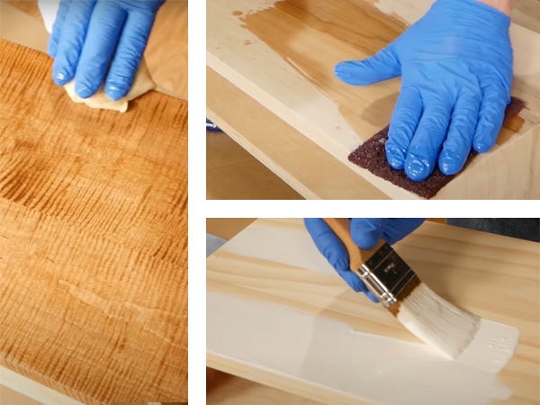 applying finish to wood