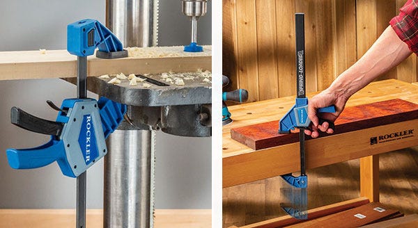 one-handed bar clamp and spring-loaded bar clamp