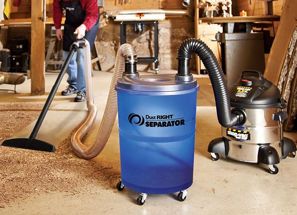 dust separator attached to shop vacuum