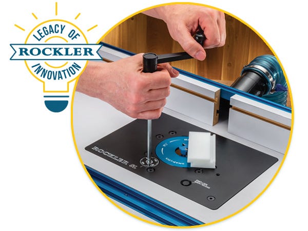 Rockler router table and lift