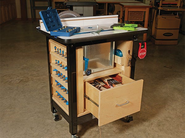 router table cabinet