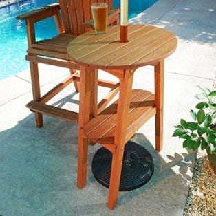 bar-height adirondack table