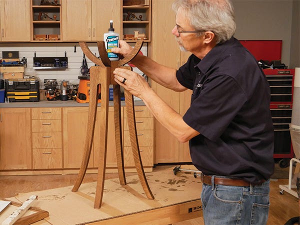Adding glue to a project that has already been finished