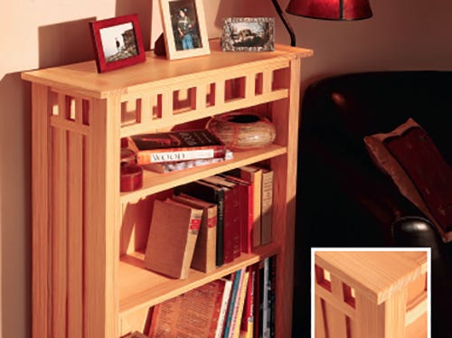 Classic design arts and crafts bookcase