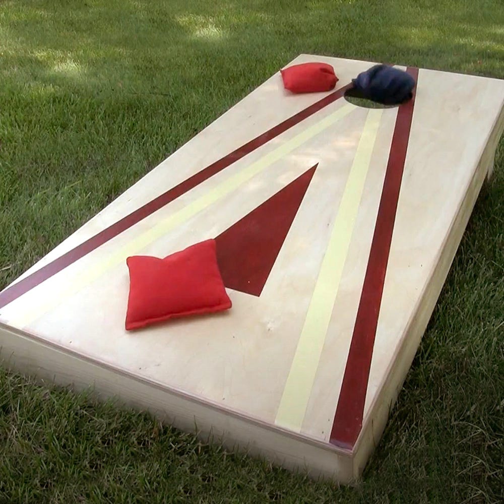 cornhole set bag toss game board