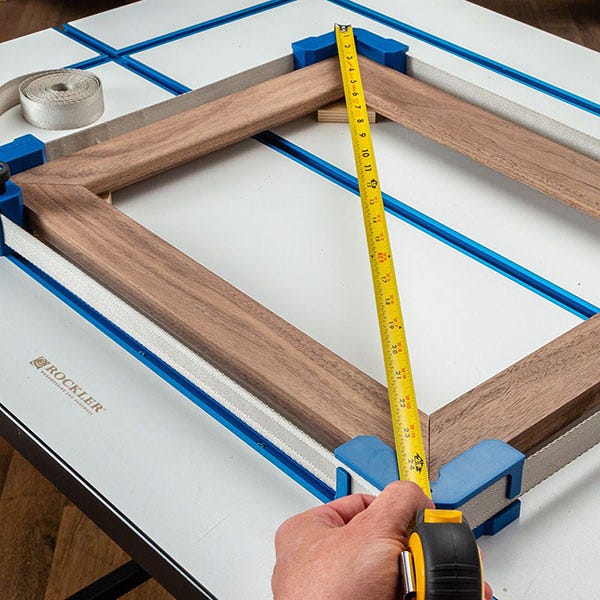t-track and band clamping picture frame