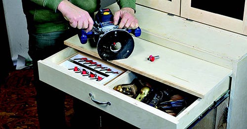 Router bit and small tools drawer