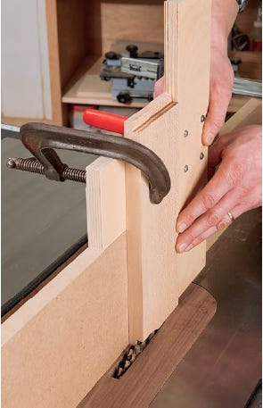 blind rabbet cutting t jig