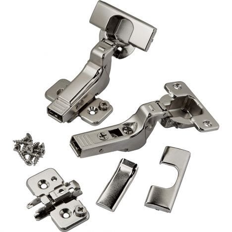 Blum 95 degree frameless inset door hinges