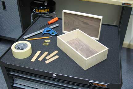A cut box with matching lid