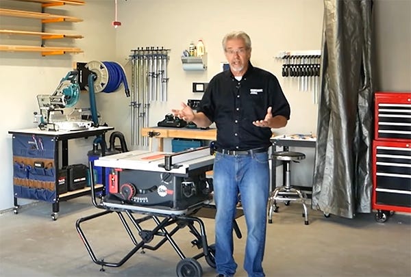 man in garage workshop