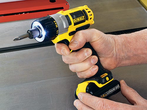Dewalt drill driver with an led light