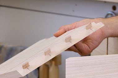 Demonstration of frame joinery using domino inserts