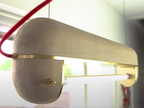 Power carved light fixture