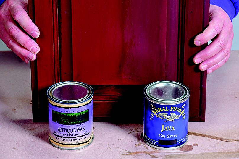 Applying java stain to chalk paint
