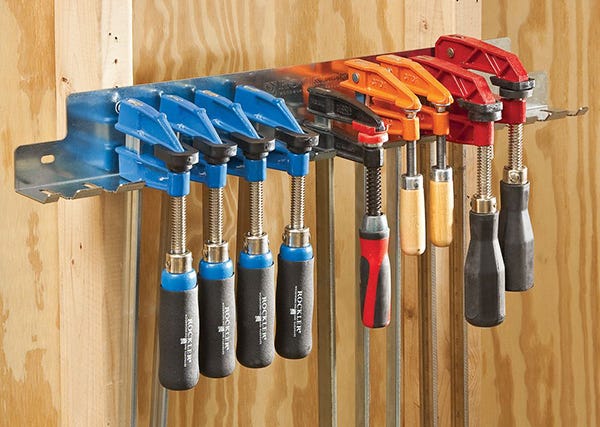 f-style clamp rack