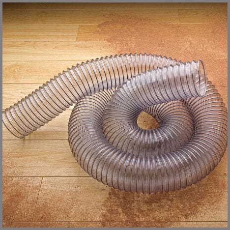 clear 4-inch dust hose
