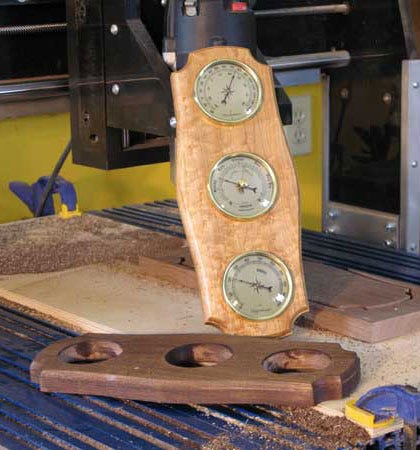Weather station project cut using a CNC router