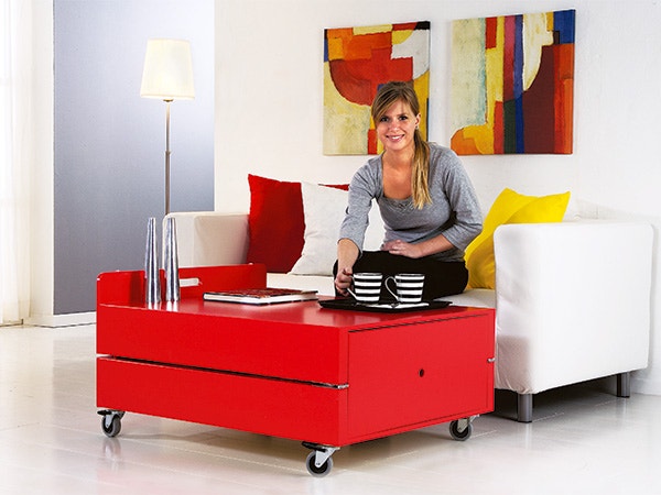 Coffee table project that folds out into a bed