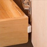 Plastic corner guards for shelf edge protection