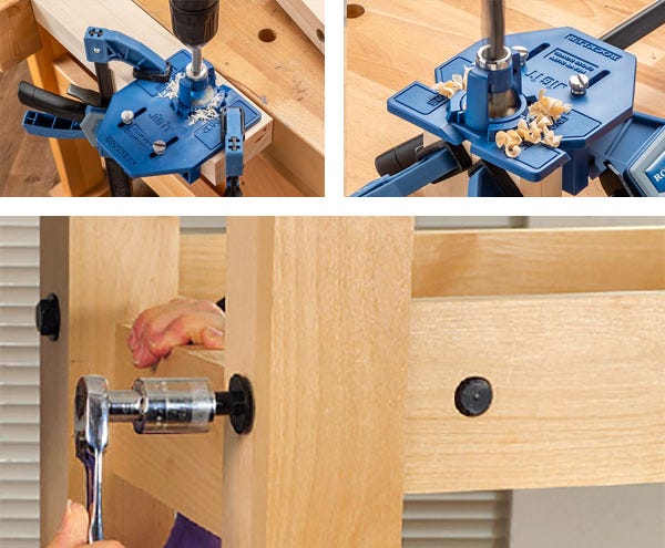cross dowel jig and workbench joints