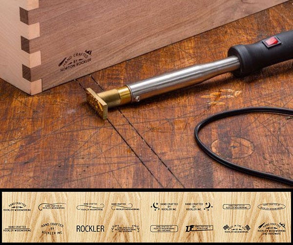 rockler custom branding iron and logo options