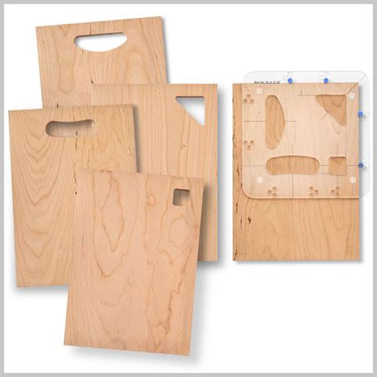 cutting board handle router template