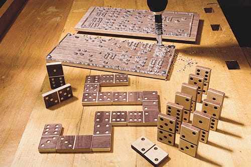 Using the Rockler domino drilling template and bit