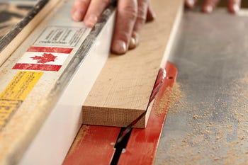 Making miter cuts to blanket chest posts
