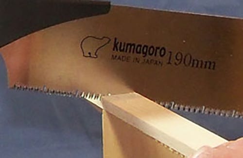 Japanese-style kumagoro saw blade