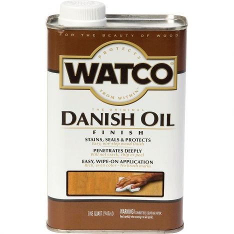 Watco danish oil finish
