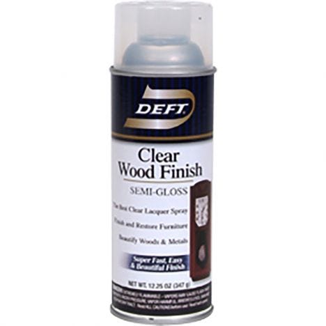 Deft semi-gloss wood finish spray