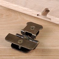 Demountable semi-concealed hinge