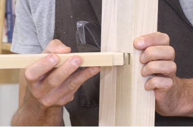 Test fitting mortise and tenon joint