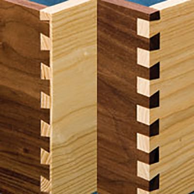 Two different types of dovetail joint