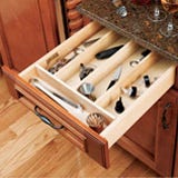 Tray insert for drawers to divide up storage spaces