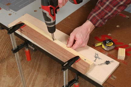 Adding screws to tapering jig support piece