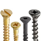 Example of three different types of screw heads