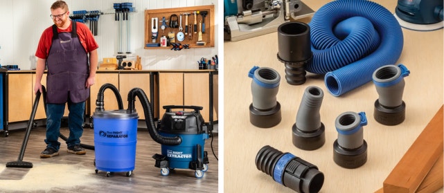 dust separator and flexiport dust hose