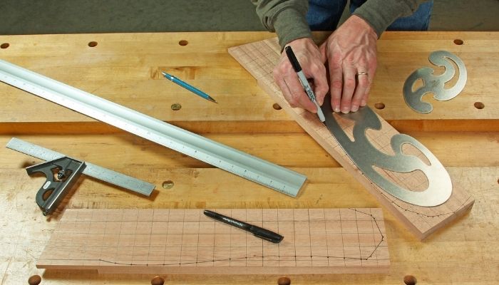 enlarged gridded template drawings