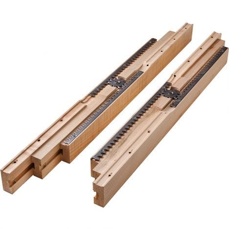 Equalizer expanding table slide hardware