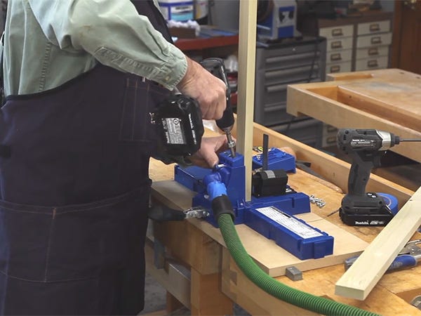 Video Assembling Cabinet Face Frames With Pocket Hole Screws