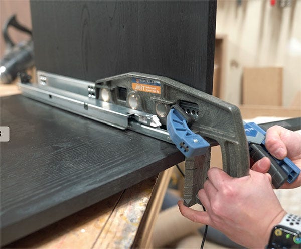 installing undermount drawer slides