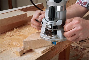 Completing cuts on the ends of sideboard legs
