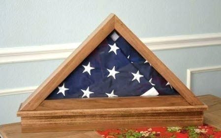 flag stored in wood case