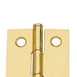 Button or flat tipped hinge