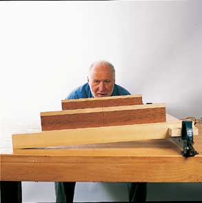 Flattening twisted wood with winding sticks